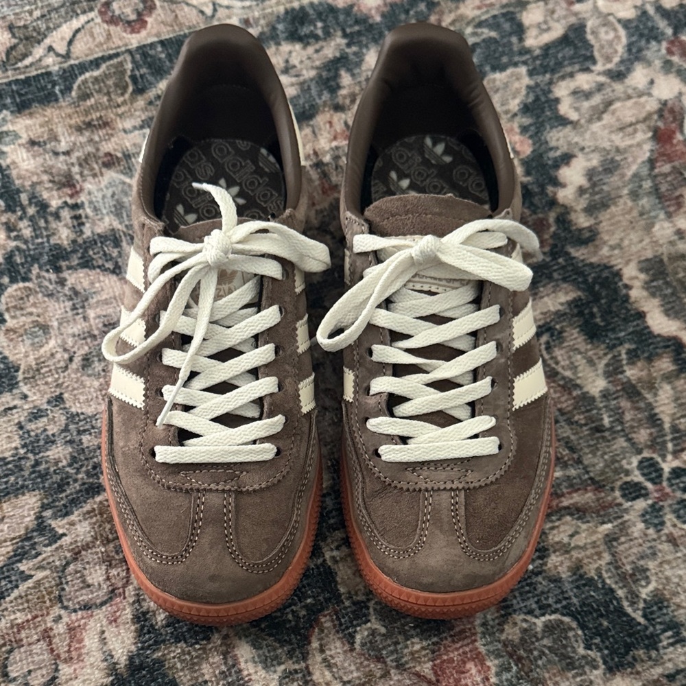 Adidas Spezial Brown and White Sneakers